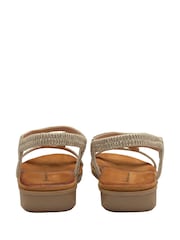 Dunlop Gold Tear-Drop Elasticated Sandals - Image 3 of 4