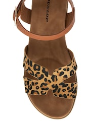 Dunlop Brown Twin Strap Buckle Sandals - Image 4 of 4