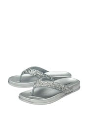 Dunlop Silver Toe-Post Sandals - Image 2 of 4