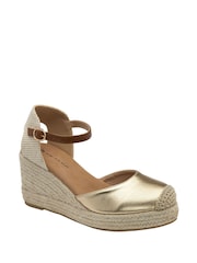 Dunlop Gold Wedge Shoes - Image 1 of 4