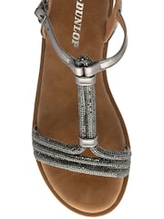 Dunlop Grey T-Bar Buckle Sandals - Image 4 of 4