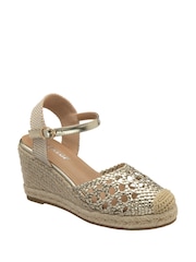 Dunlop Gold Wedge Shoes - Image 1 of 4