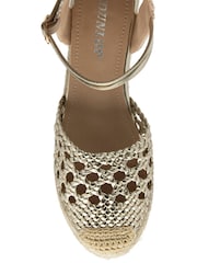 Dunlop Gold Wedge Shoes - Image 4 of 4
