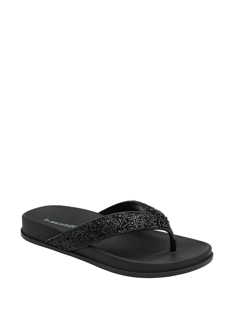 Dunlop Black Toe-Post Sandals - Image 1 of 4