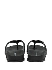 Dunlop Black Toe-Post Sandals - Image 3 of 4