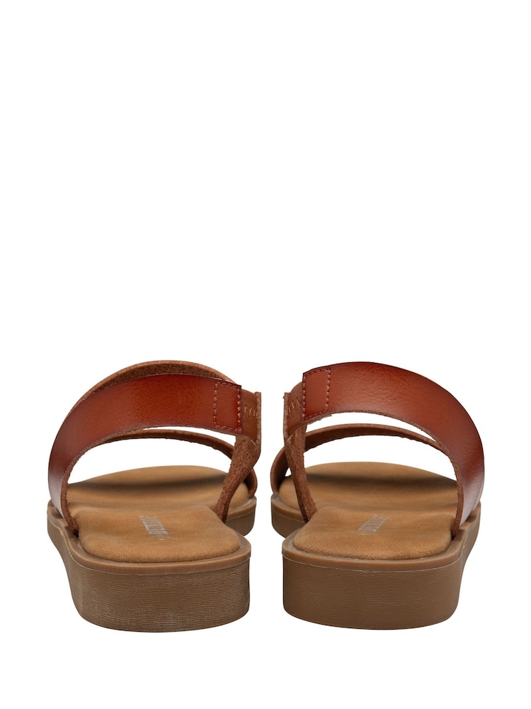 Dunlop Brown Twin Strap Buckle Sandals - Image 3 of 4