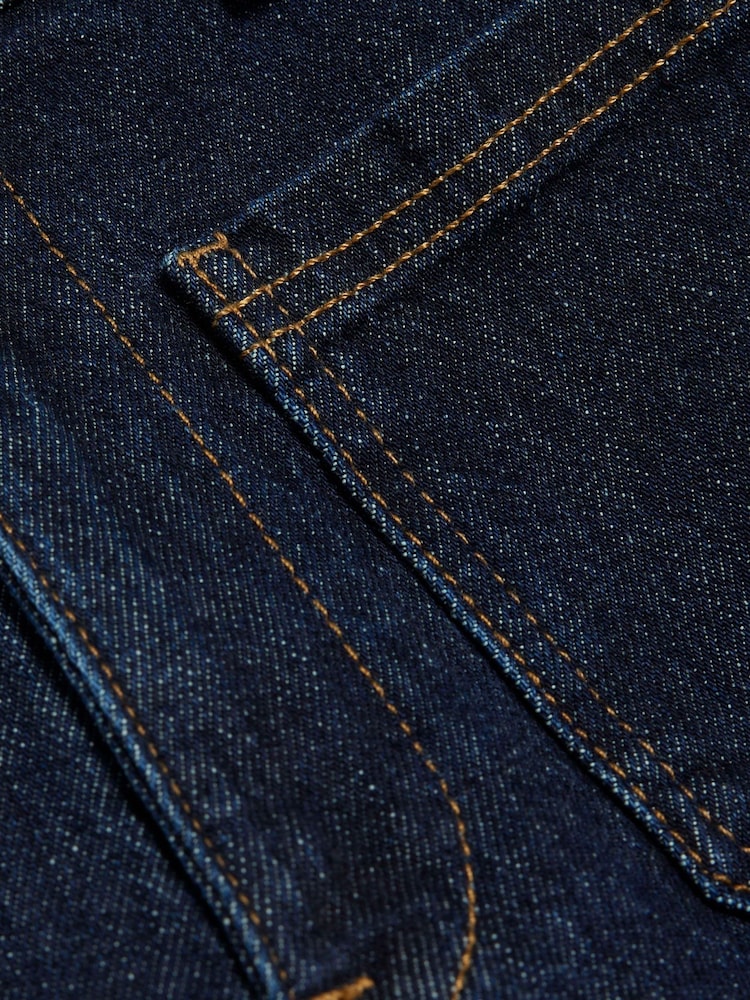 River Island Blue High Rise Pocket Front Wide Leg Jeans - Image 6 of 6