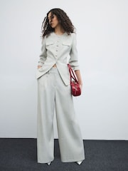 River Island Grey Military Blazer - Image 2 of 4