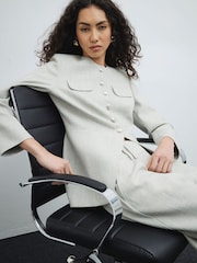 River Island Grey Military Blazer - Image 4 of 4