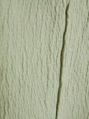 River Island Green Boys Textured Revere Shirt amd Short Set - Image 5 of 5