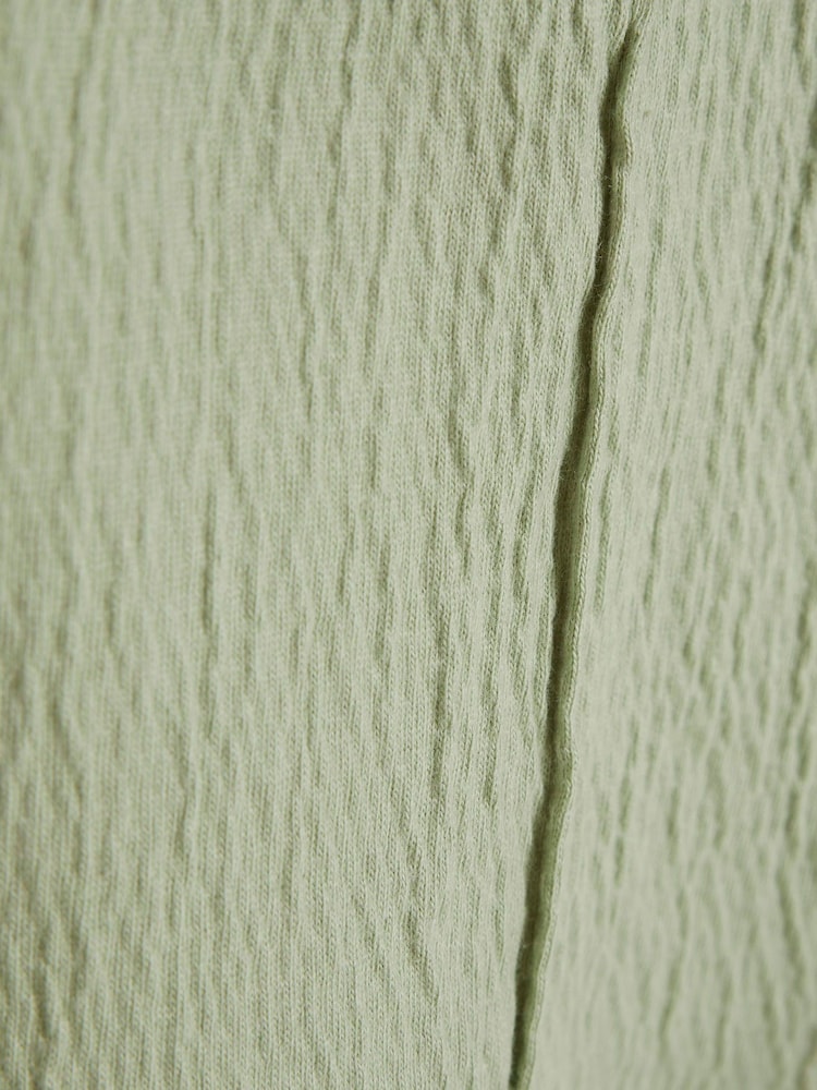 River Island Green Boys Textured Revere Shirt amd Short Set - Image 5 of 5