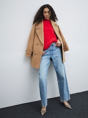 River Island Red Hairy Jumper - Image 4 of 4