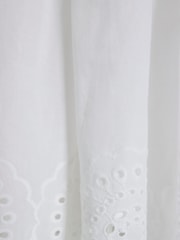 River Island White Girls Broidery Hem Dress - Image 3 of 4