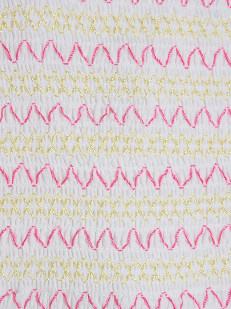 River Island White Girls Broidery Hem Dress - Image 4 of 4