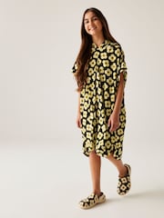 Regatta Black Orla Kiely Girls Towel Robe - Image 3 of 7