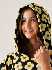 Regatta Black Orla Kiely Girls Towel Robe - Image 4 of 7