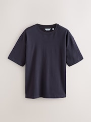 Morado - Corte amplio - Camiseta de tejido grueso - Imagen 6 de 8