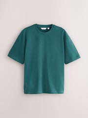 Teal Blue Relaxed Fit Heavyweight T-Shirt - Image 1 of 3