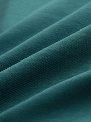 Teal Blue Relaxed Fit Heavyweight T-Shirt - Image 3 of 3