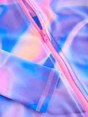 Purple Long Sleeved Sunsafe Swimsuit (3-16yrs) - Image 6 of 7
