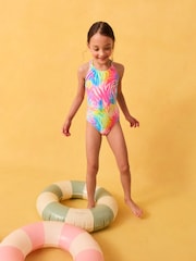 Rainbow Zebra Double Strap Swimsuit (3-16yrs) - Image 2 of 3