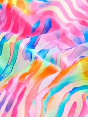 Rainbow Zebra Double Strap Swimsuit (3-16yrs) - Image 7 of 7