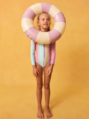 Rainbow Stripe Long Sleeved Swimsuit (3-16yrs) - Image 3 of 8
