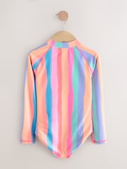Rainbow Stripe Long Sleeved Swimsuit (3-16yrs) - Image 6 of 8
