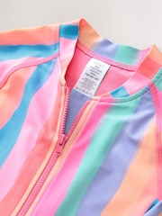 Rainbow Stripe Long Sleeved Swimsuit (3-16yrs) - Image 7 of 8