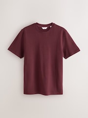 Rojo intenso - Corte estándar - Camiseta gruesa de vestir y tacto suave - Imagen 1 de 3