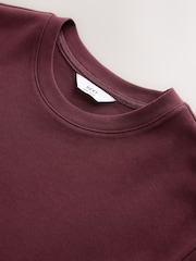 Rojo intenso - Corte estándar - Camiseta gruesa de vestir y tacto suave - Imagen 2 de 3