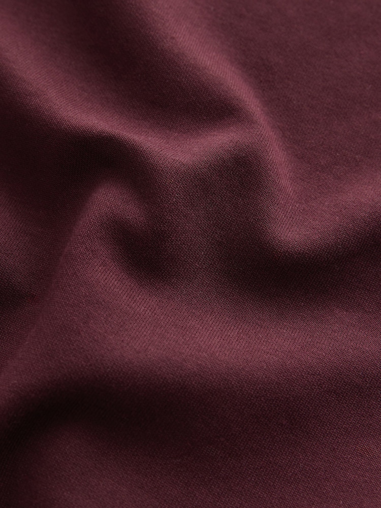 Rojo intenso - Corte estándar - Camiseta gruesa de vestir y tacto suave - Imagen 3 de 3