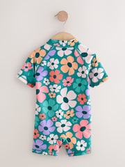 Stampy Floral Sunsafe Swimsuit (3mths-10yrs) - Image 6 of 8