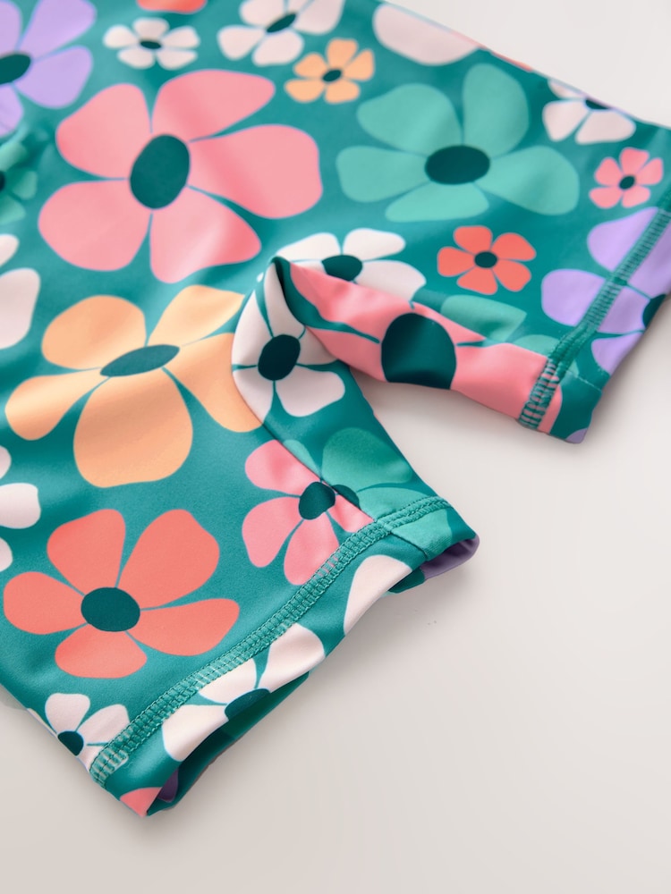 Stampy Floral Sunsafe Swimsuit (3mths-10yrs) - Image 8 of 8