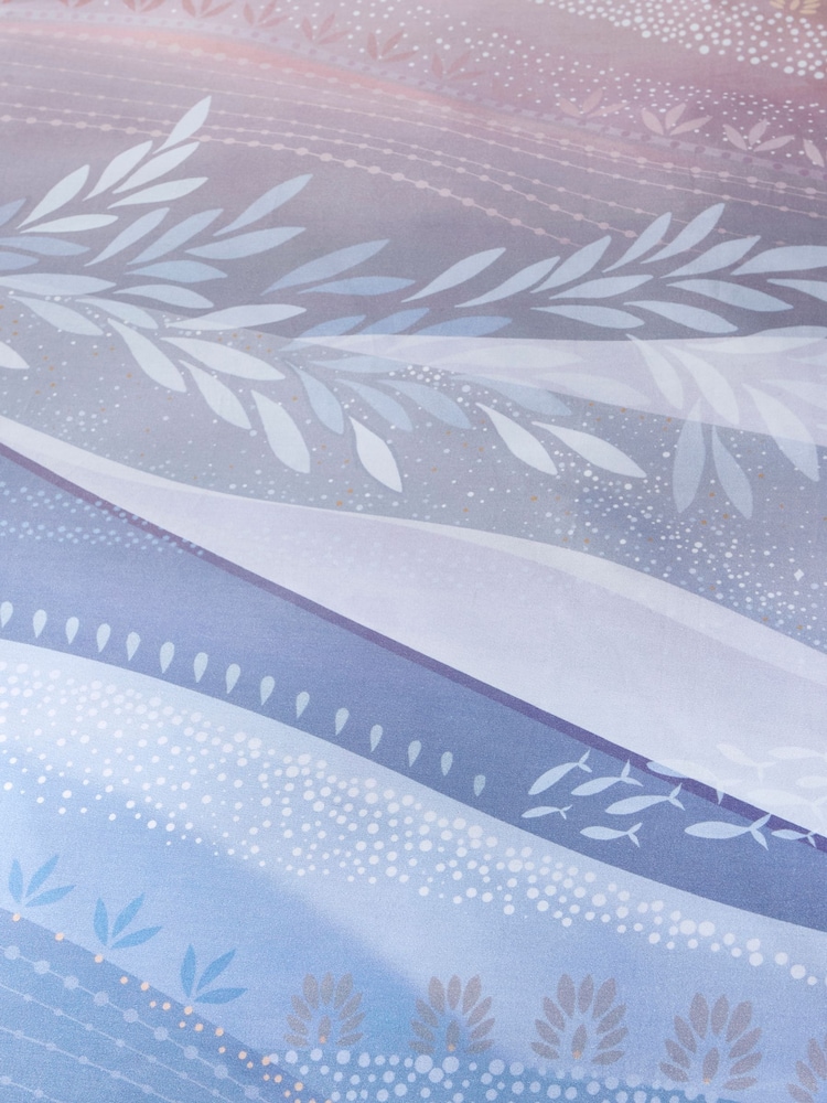 Sara Miller Blue and Blush Coastal Dawn Duvet Cover and Pillowcase Set - Image 4 of 6