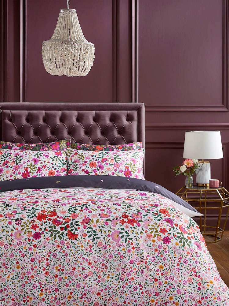 Sara Miller Ditsy Floral Reversible Duvet Cover and Pillowcase Set - Image 1 of 6