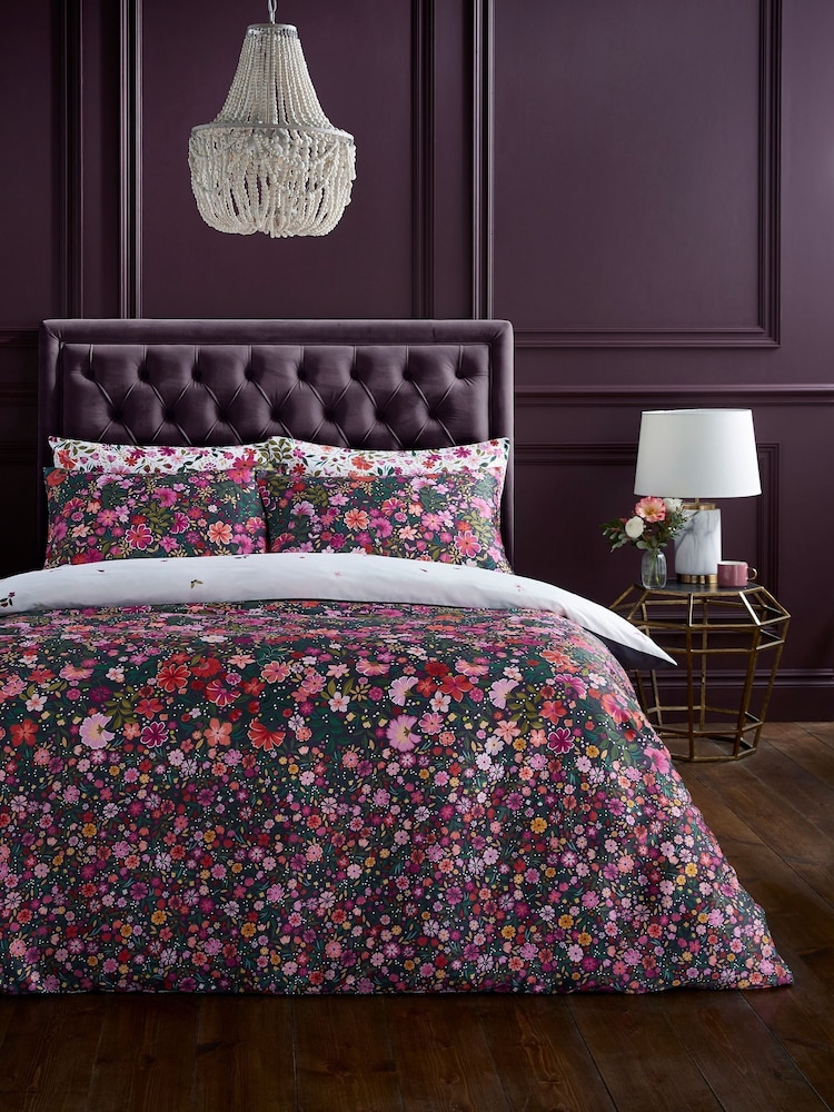 Sara Miller Ditsy Floral Reversible Duvet Cover and Pillowcase Set - Image 2 of 6