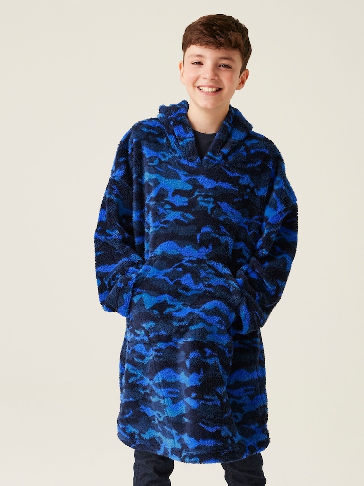 Regatta Blue Kids Cosy Poncho - Image 1 of 6