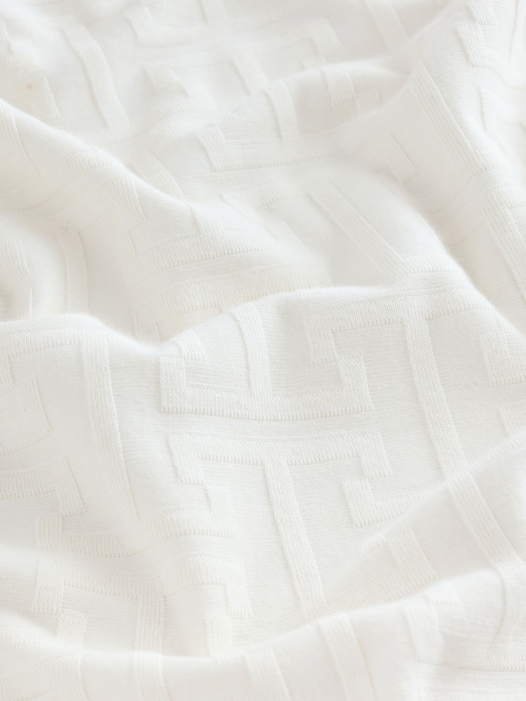 Ecru White Smart Textured T-Shirt - Image 3 of 3