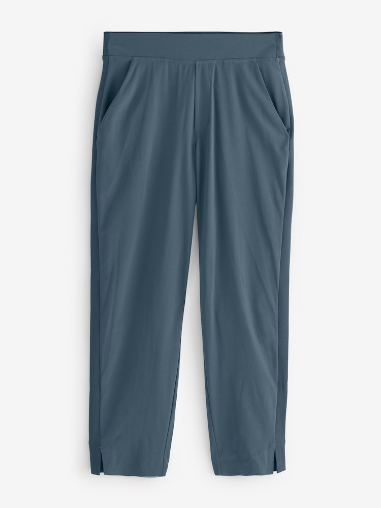 Athleta Grey Seasoft Mid Waisted Straight Trousers - Image 1 of 5