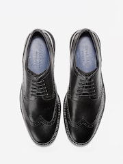 Cole Haan Mens Wide Fit Original Grand Wingtip Oxford Brown Shoes - Image 5 of 6
