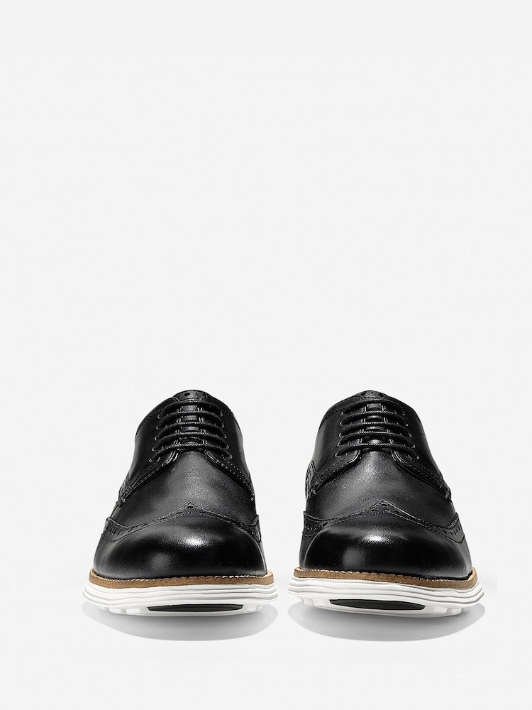 Cole Haan Men Originalgrand Wingtip Oxford Black Shoes - Image 2 of 5