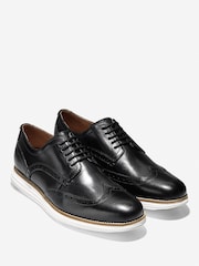 Cole Haan Men Originalgrand Wingtip Oxford Black Shoes - Image 3 of 5