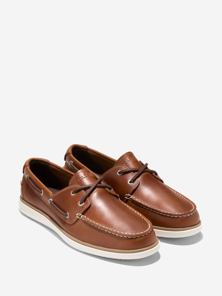 Cole Haan Mens GrandPro Windward Boat Shoes - Image 2 of 7