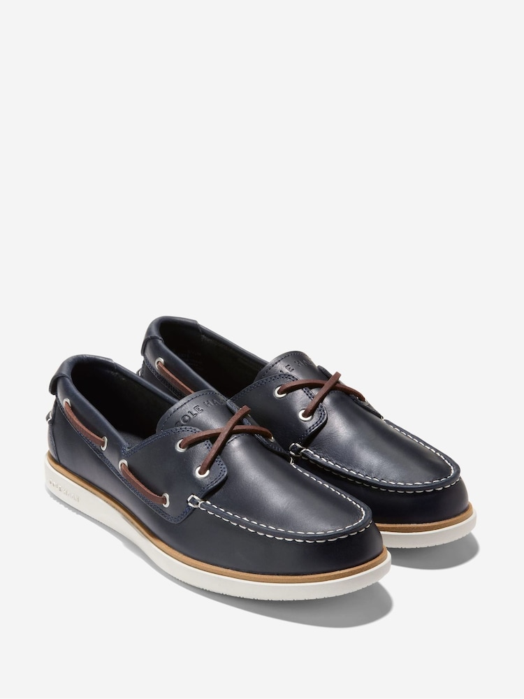 Cole Haan Mens GrandPro Windward Boat Shoes - Image 2 of 6