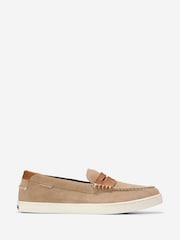 Cole Haan Mens Nantucket Penny Brown Loafers - Image 1 of 6