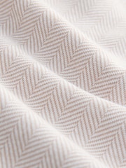 Neutral Herringbone Brushed Patterned T-Shirt - Image 8 of 8