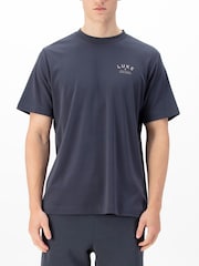 Luke 1977 Blue 100% Cotton Drayton Porpoise Relaxed Fit T-Shirt - Image 1 of 6