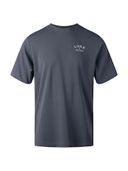 Luke 1977 Blue 100% Cotton Drayton Porpoise Relaxed Fit T-Shirt - Image 4 of 6