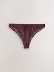 B by Ted Baker Aubergine Purple Floral High Leg Briefs - Image 3 of 10